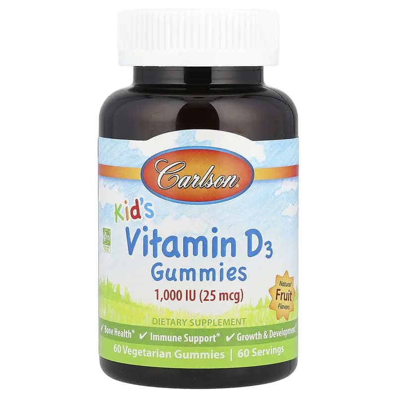 Kids Vitamin D3 1000 IU 60 Gummies