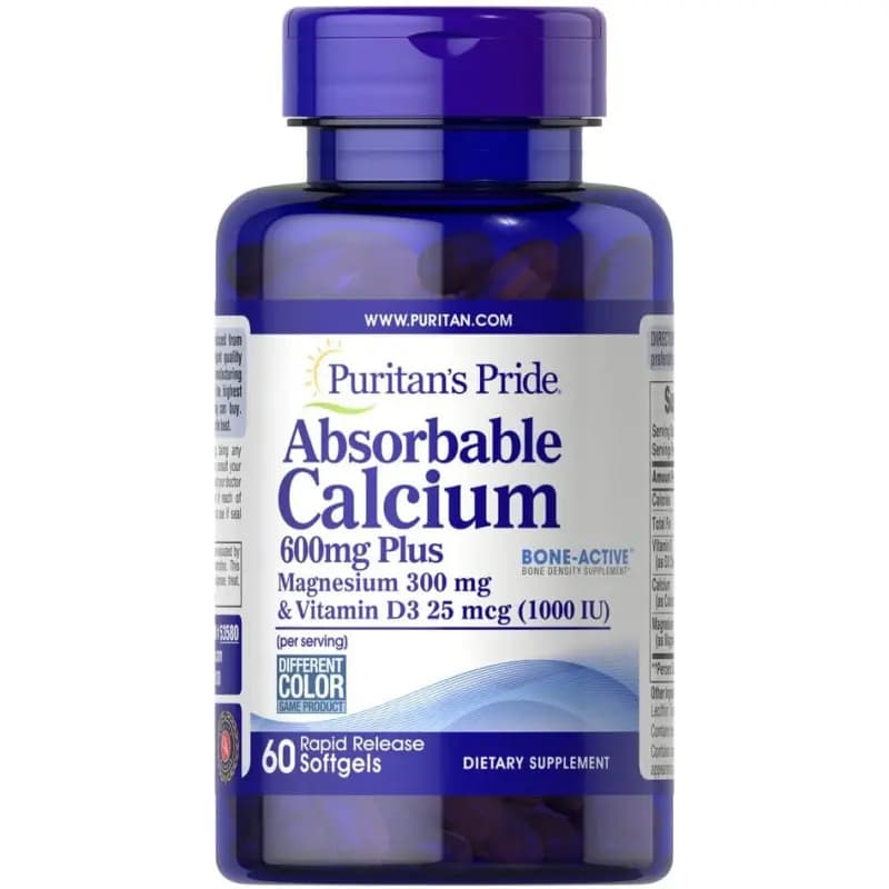 Absorbable Calcium Plus Magnesium & Vitamin D3 60 caps